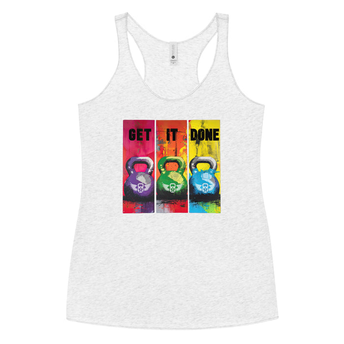 Get It Done- Kettlebell Women's Racerback Tank - Agatsu Fitness