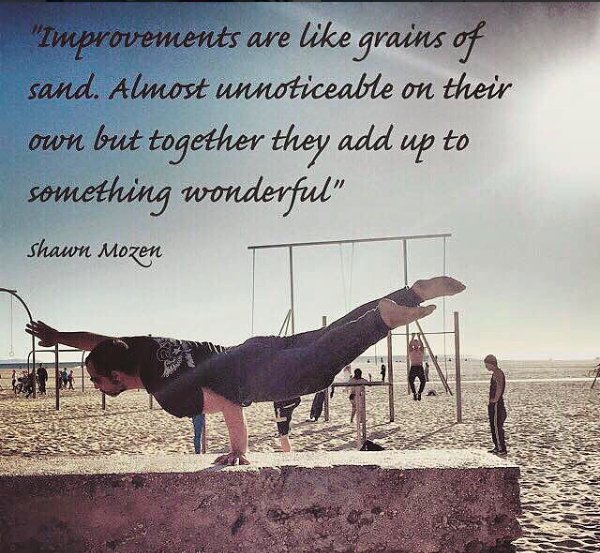 Improvements are like grains of sand. - Agatsu Fitness